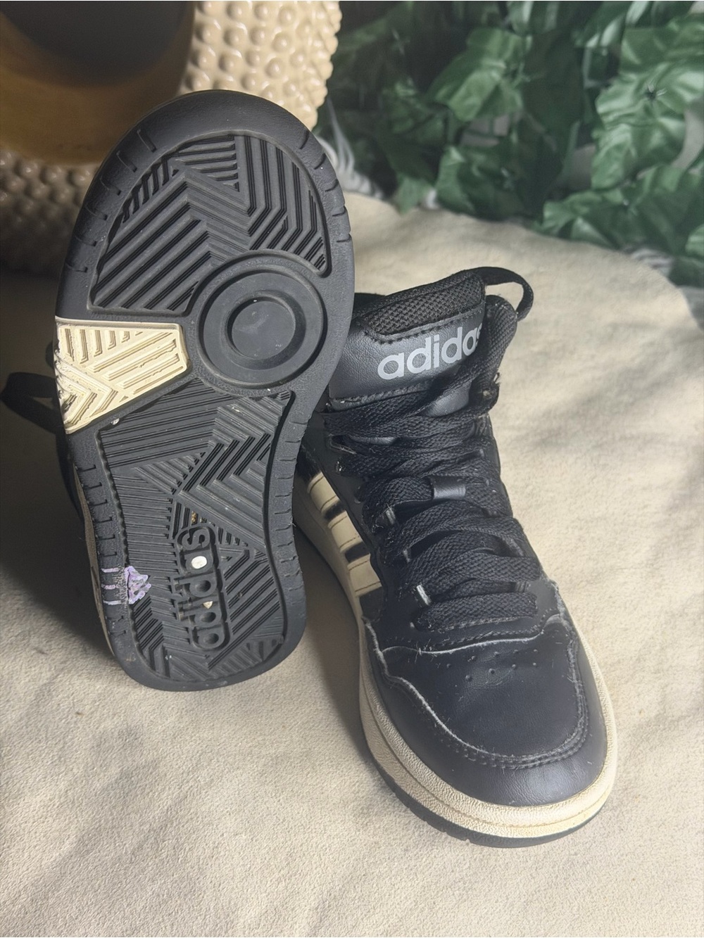 adidas Kids Black Sneakers